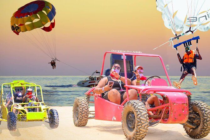 Punta Cana Buggy tour + Parasailing (Free Cenote)