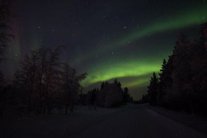 Northern lights hunting with car