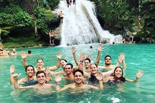 Blue Hole and Dunns River Waterfalls Combo From Montego Bay.