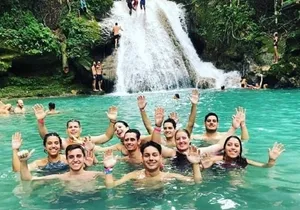 Blue Hole and Dunns River Waterfalls Combo From Montego Bay.