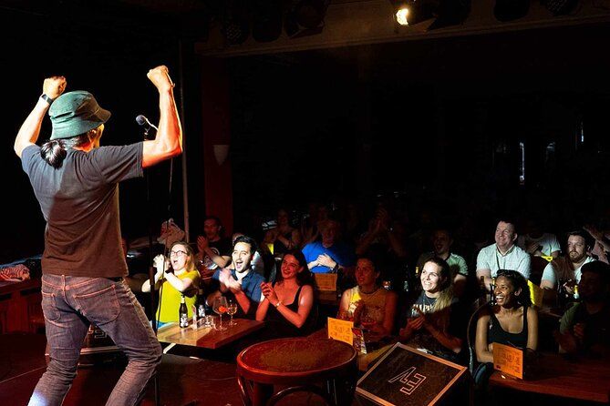 English Comedy Show with Pizza and Shots in Central Berlin