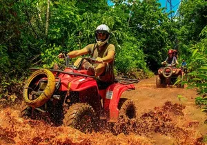 Adventure tour on ATV with Zip Line and Cenotes in Mayan Jungle