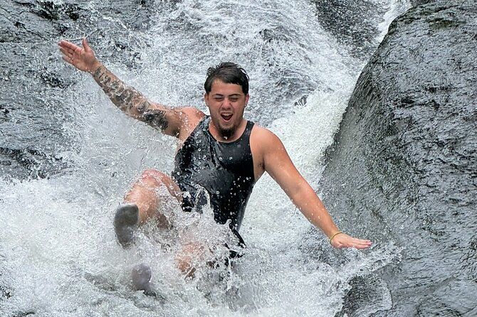 El Yunque Waterslide and Waterfall beach Tour with Food n Photos