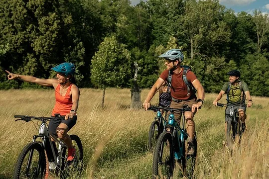 From Prague Mountain Biking Full Day Trip to The Karlstejn Castle