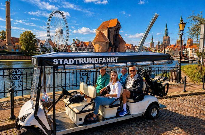 Gdansk: Private City Sightseeing Tour by Buggy/Cart LIVE GUIDED