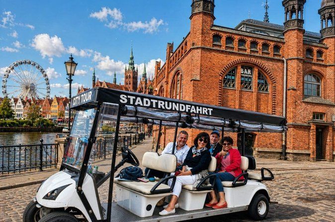 Gdańsk: City Sightseeing Tour by Buggy/Golf Cart LIVE GUIDED 1H