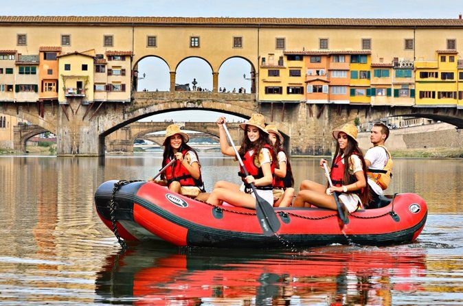 Soft Rafting in Florence under the Pontevecchio Arches