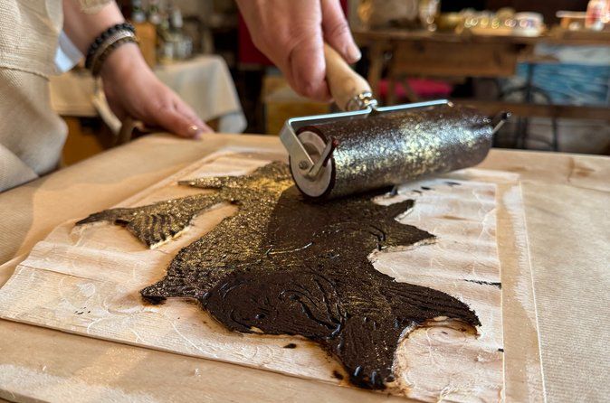 Print on Lake Como silk Art Class & Villa Melzi Gardens Visit