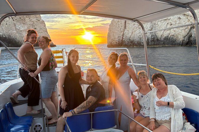 Zakynthos Speedboat Sunset Cruise: Caves & Free Wine