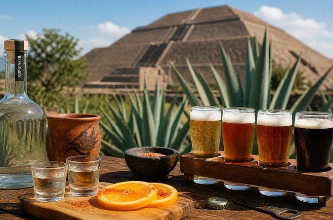 After the Match Teotihuacan Tour with Tacos, Mezcal & Beer