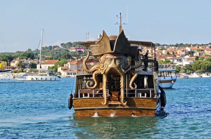 Medulin :All-Inclusive Pirate Boat Dolphin Watching Sunset Cruise