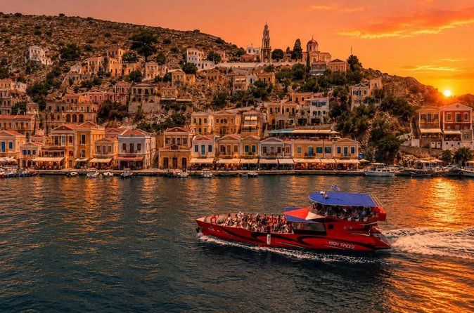 Sunset Cruise to Symi Island with a swim stop at St George’s Bay