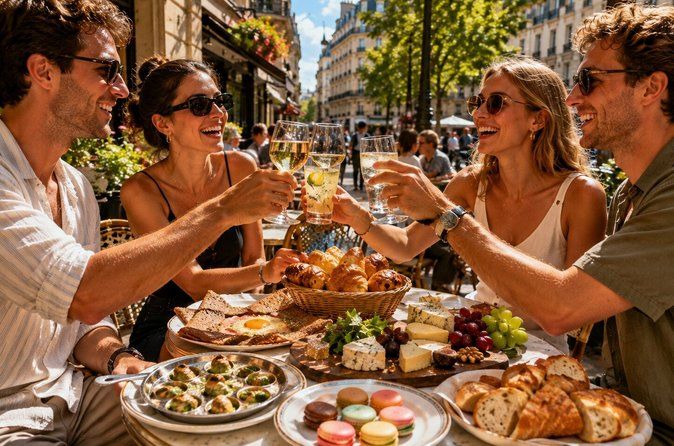Le Marais Paris Food Tour with Croissants & Escargot (Full Meal)