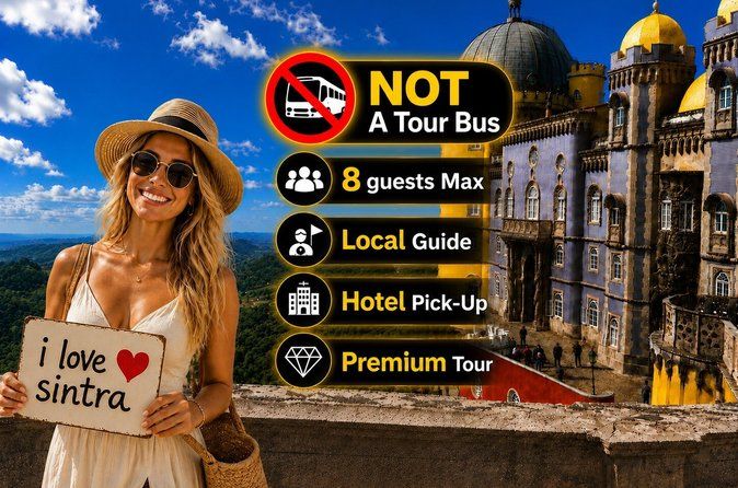 Sintra, Pena Palace, Cabo da Roca & Cascais Small-Group Tour