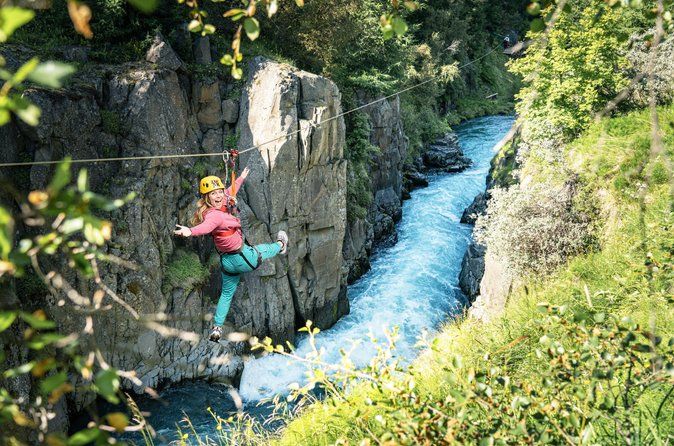 Zipline Adventure Through Glerárgil River Canyon in Akureyri Town