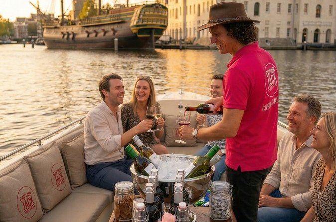 Amsterdam 90 minutes Canal Cruise with bar and snacks on board.