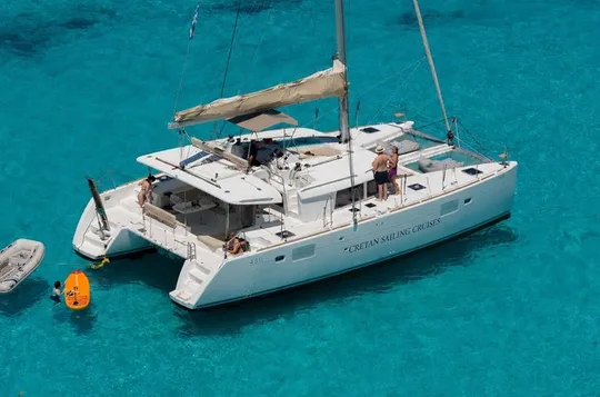 Dia Island Catamaran Sail with Meal, Cocktails & Water activities