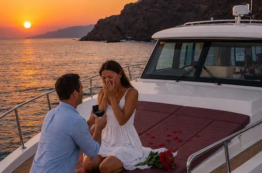 Motor Yacht (2026)Luxury Private Cruise Around Santorini