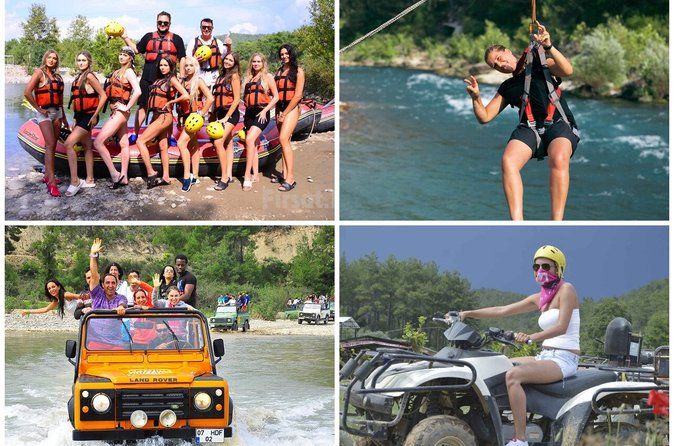 Antalya Super Combo W/Rafting,Jeep Safari,Quad Biking & Zipline