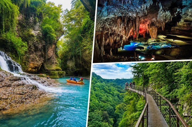 Prometheus Cave, Okatse Canyon & Martvili Canyon from Kutaisi
