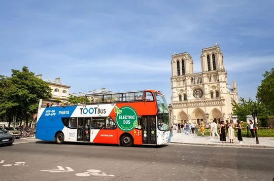 Paris Tootbus Hop-On Hop-Off Bus Tour (Optional Cruise)