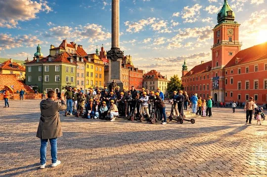 Warsaw E-Scooter Tour: Old Town & City Centre Guided(1.5h or3.5h)