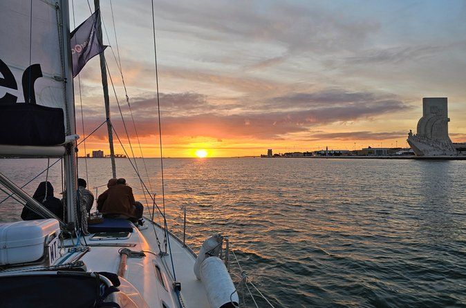 Lisbon: Best Views from a Sailboat-Sunset or Day Shared Tour