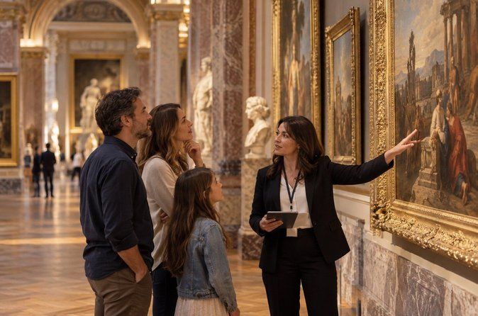 Visite privée du Louvre en famille pour les enfants avec billets d'entrée réservés