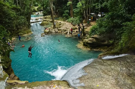 Dunns River Falls & Blue Hole Combo Trip from Montego Bay