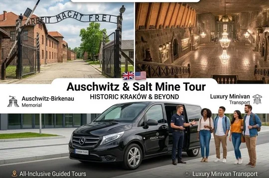 Auschwitz & Salt Mine 1 Day - Hotel Pickup -Skip The Line Tickets