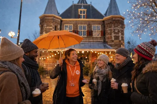 Amsterdam Light Festival Winter Walk with Stroopwafel Tasting