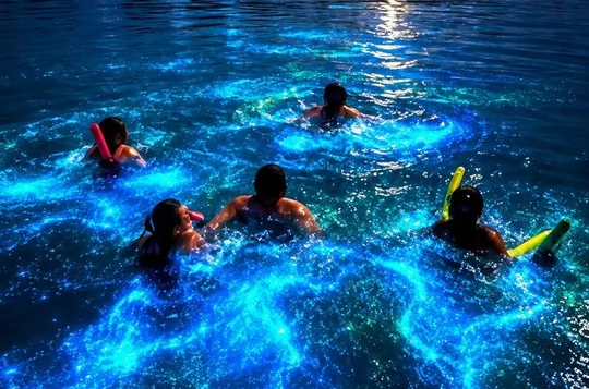 Bioluminescence night time adventure with Brandon