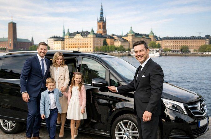 Private full day VIP city tour by limousine car in Stockholm