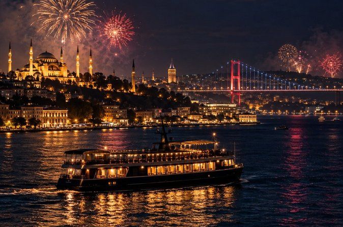 Bosphorus New Year's Eve dinner cruise & party, Istanbul 2027