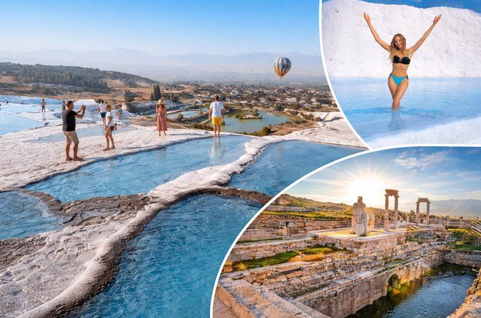Pamukkale Hierapolis and Cleopatra's Pool Tour with lunch