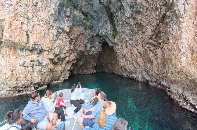 Boat tour to Lady of the Rock, Submarine base & Blue Cave swim