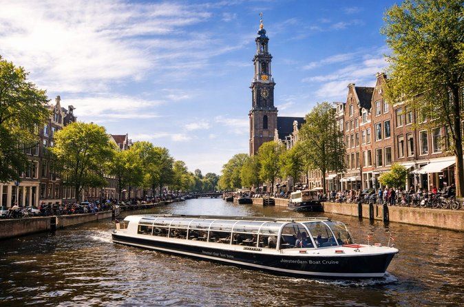 Amsterdam Luxury Canal Cruise: Live Skipper Covered Electric Boat