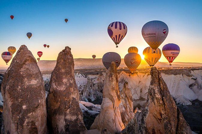 Cappadocia Sunrise Hot-Air Balloon Ride with breakfast & pick-up