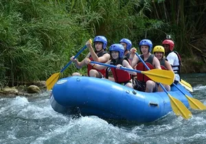 River Rapids Waterfalls Rafting and Beach Adventure