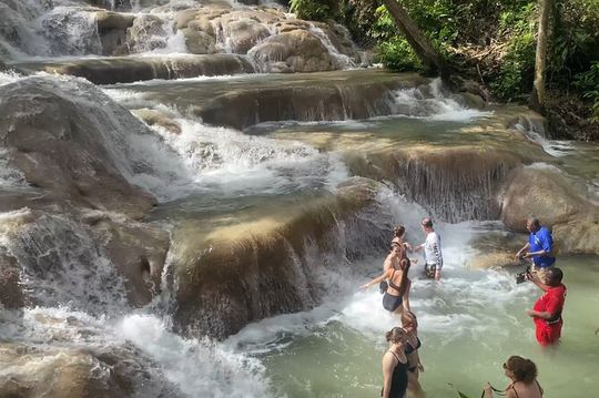 Exclusive Dunns River Falls And Blue Hole Excursion + Shopping