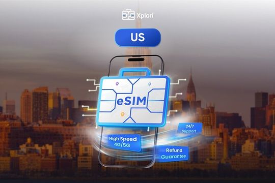 USA eSIM | 3-30 days | Daily data | QR code
