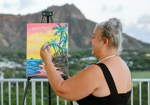 Unleash your creativity Hawaiian Style Paint Party in Waikiki