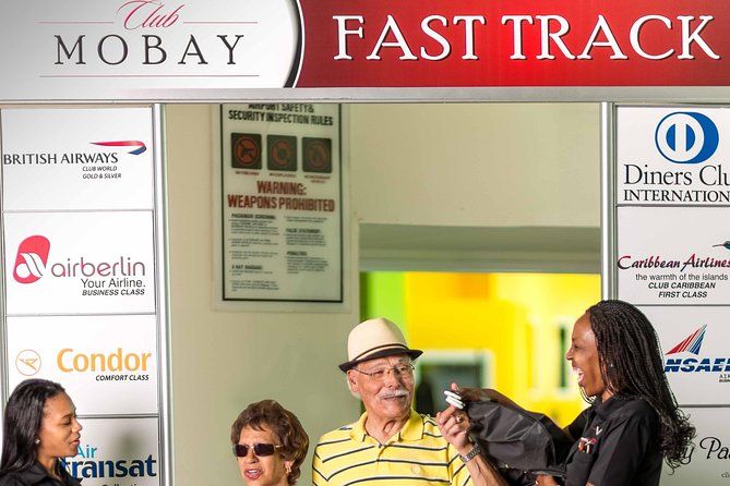 Departure Shuttle to Airport, Club Mobay Fast Track & VIP Lounge Combo
