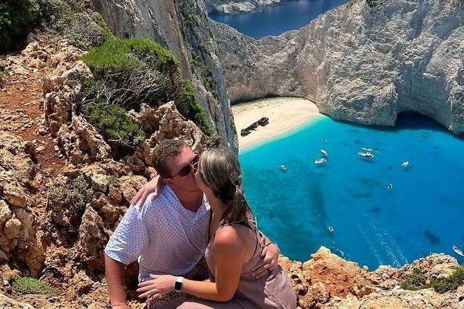 Zakynthos Shipwreck &Blue Caves Tour Max 9 Guests & Drone Footage