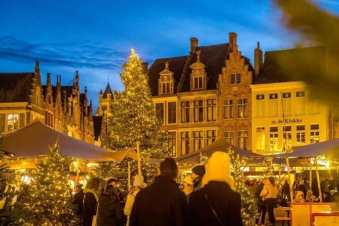 Brussels: Tour Bruges & Ghent with Christmas Market and Cruise