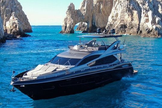 Luxury Black Yacht in Cabo