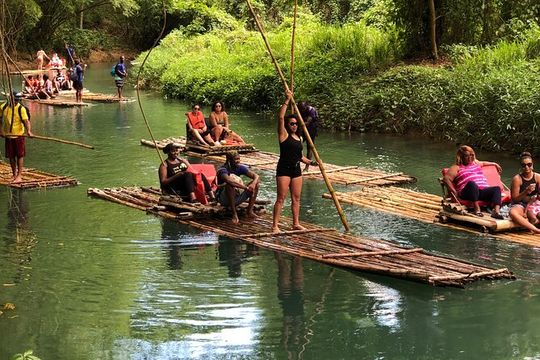 Private Bamboo Rafting with Limestone Massage in Mobay