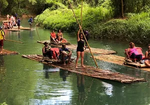 Private Bamboo Rafting with Limestone Massage in Mobay