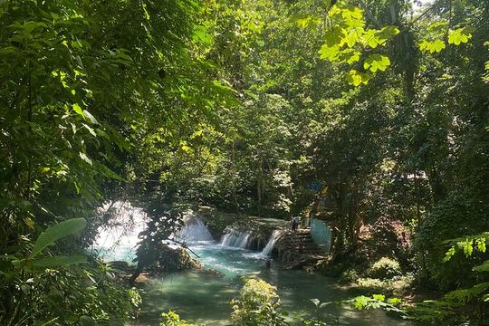 Dunns River Falls And Blue Hole Secret Falls Combine Tour From Montego Bay