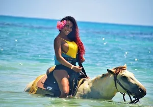 Kennedy's Horseback riding, Blue Hole and Secret Falls from Montego Bay